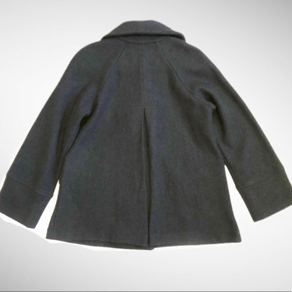 Sandro sportswear 100% black wool peacoat - Picture 3 of 7